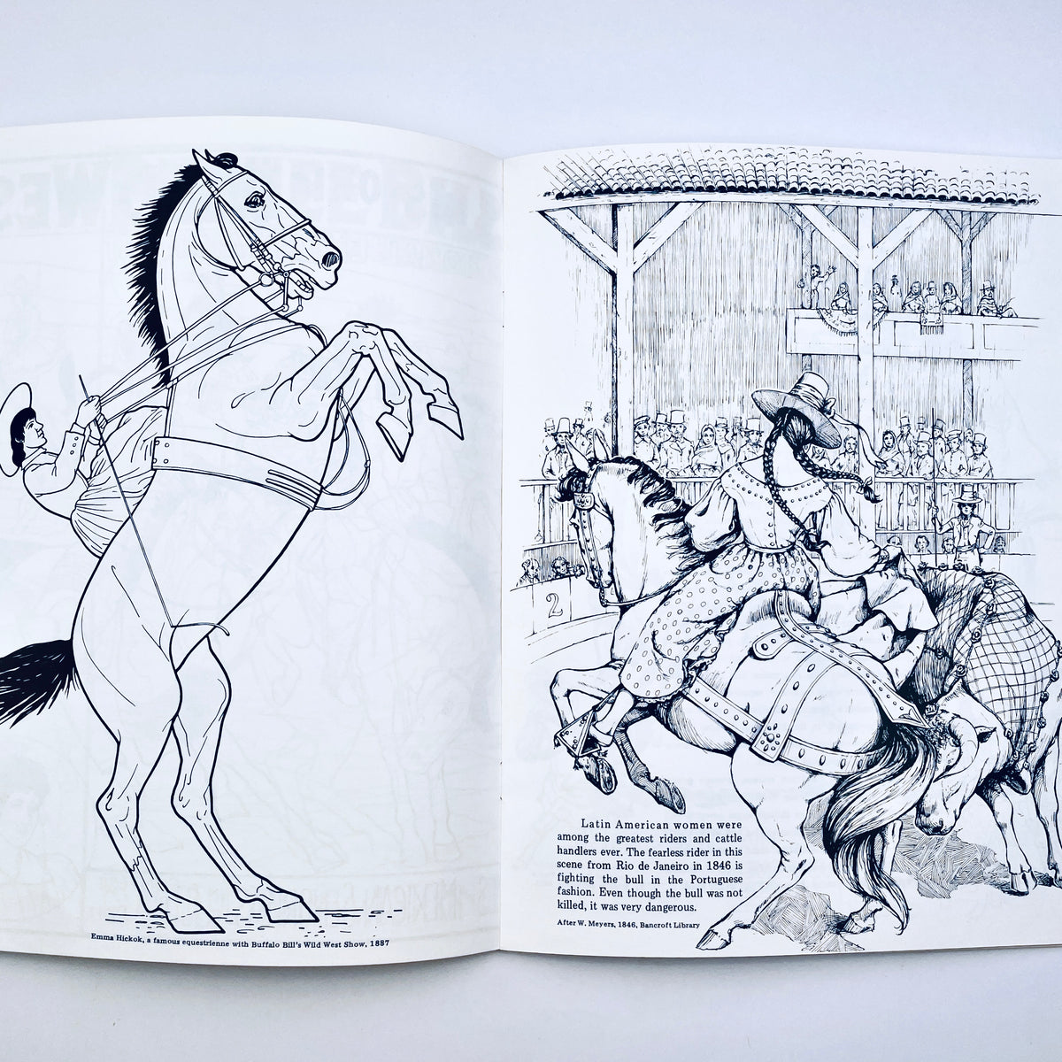 Cowgirls (A Coloring Book)