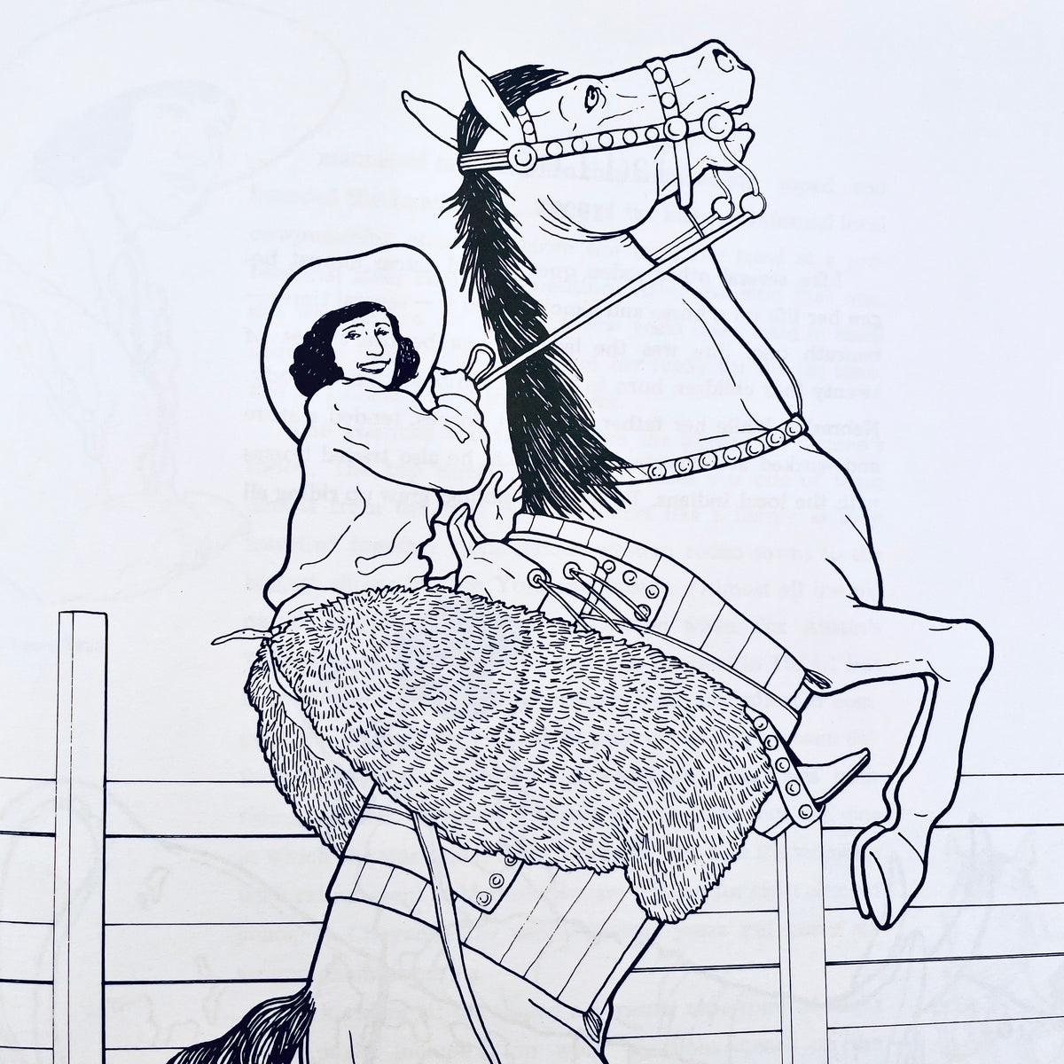 Cowgirls (A Coloring Book)