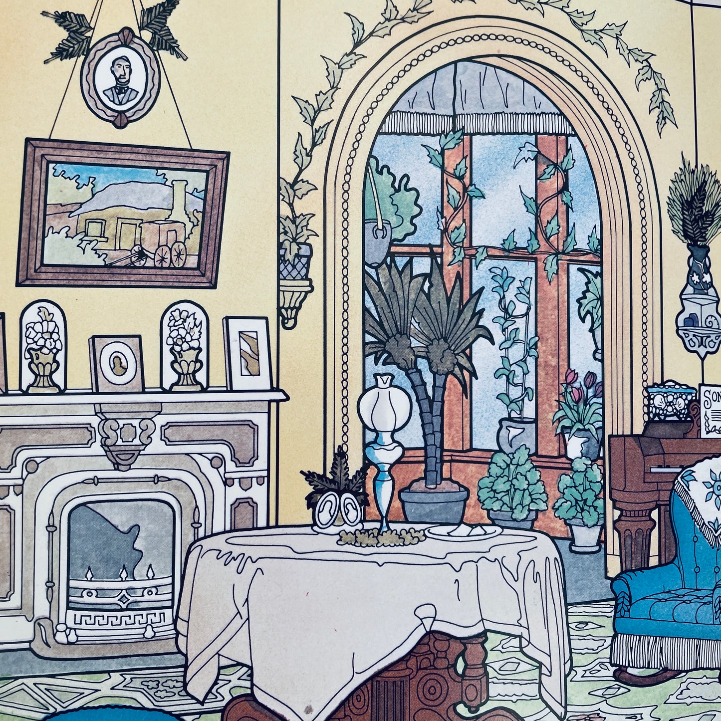 The Victorian House Coloring Book