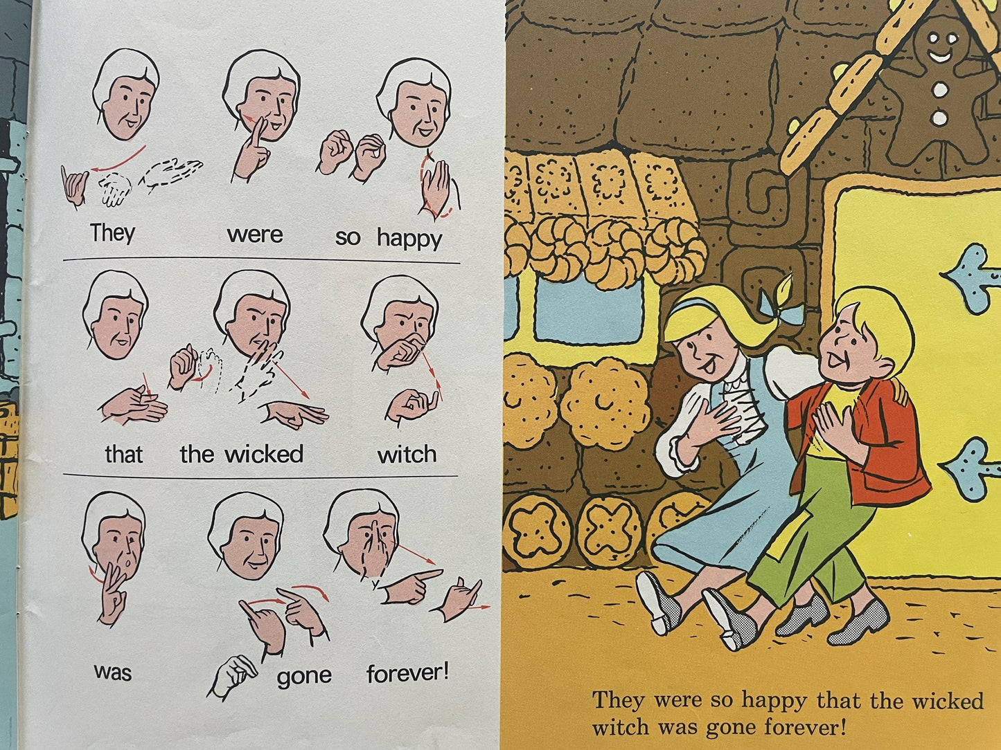 Hansel and Gretel in signed English by Karen Luczak Saulnier, illustrated by Ralph R. Miller