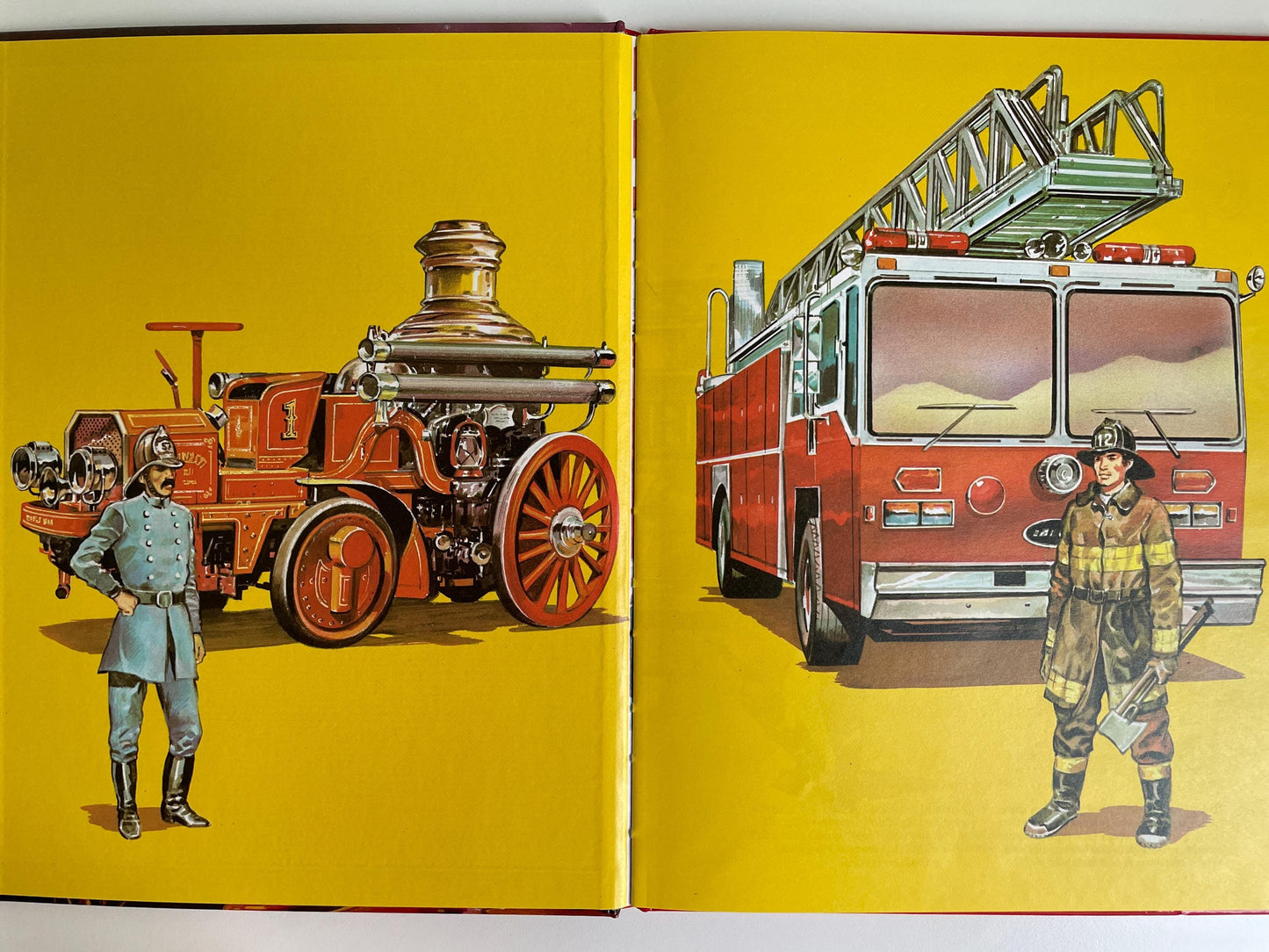 The Big Book of Real Fire Trucks and Fire Fighting by Teddy Slater, illustrated by Mones