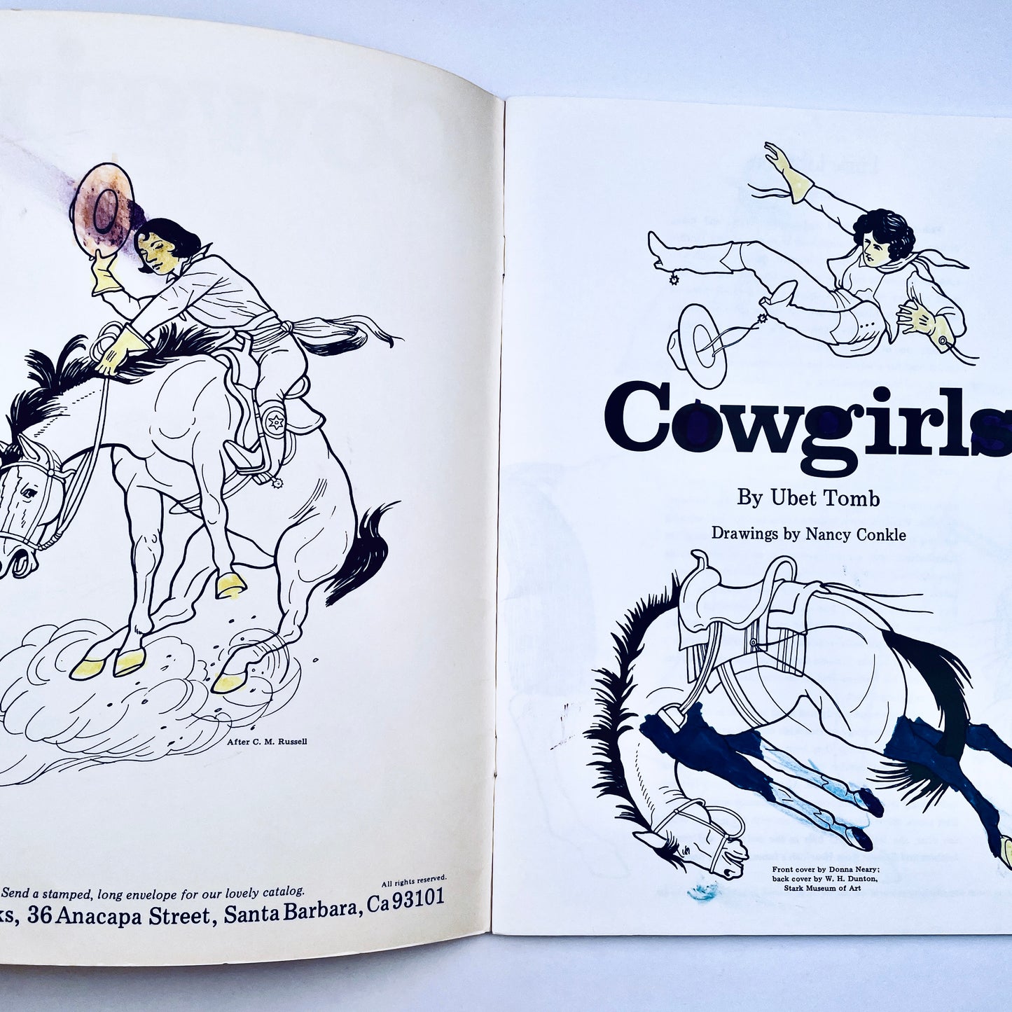 Cowgirls (A Coloring Book)