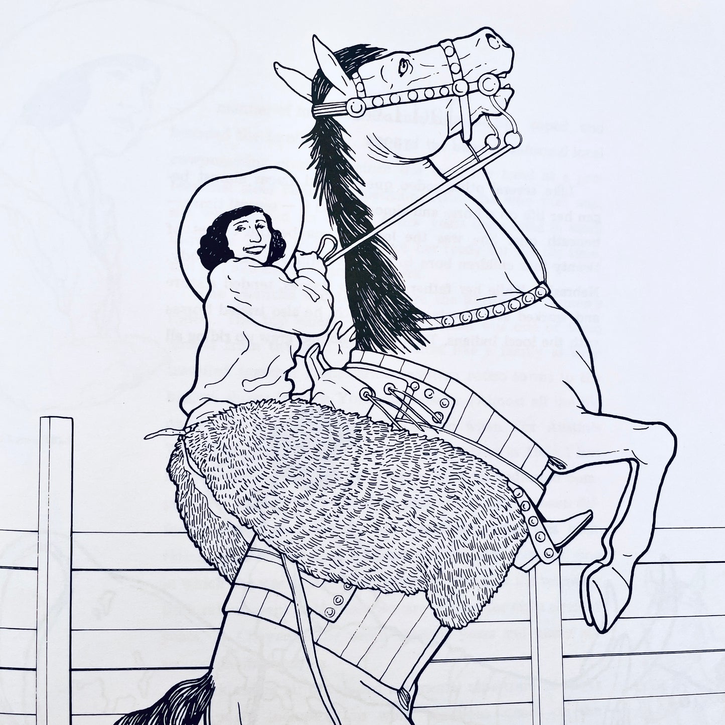 Cowgirls (A Coloring Book)