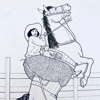 Cowgirls (A Coloring Book)