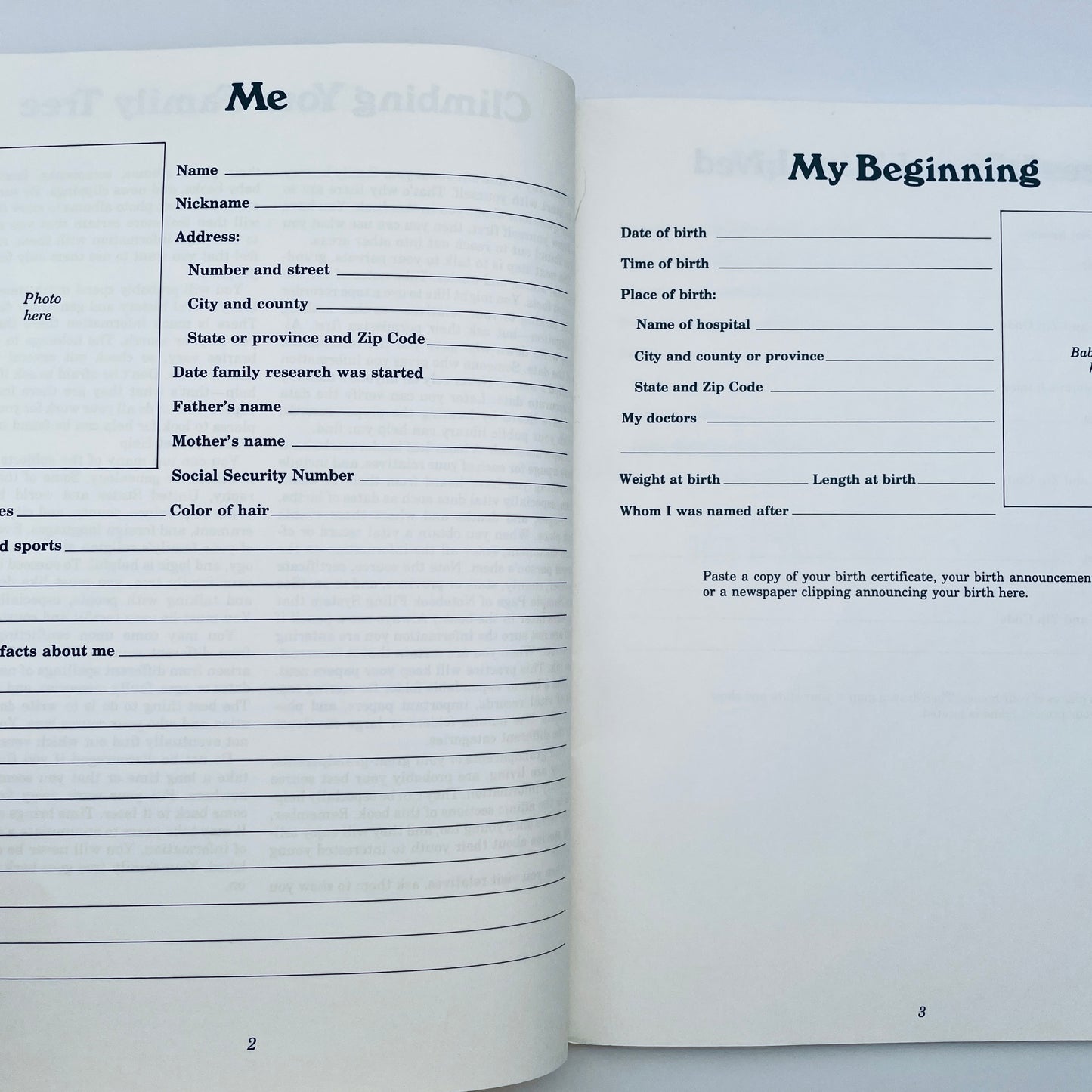 My Family Tree Workbook: Genealogy for Beginners