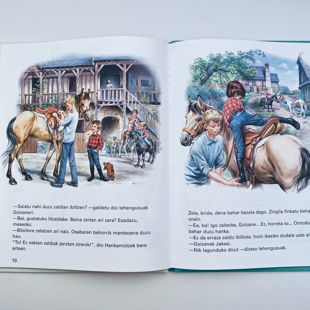 Goizane Zaldiz Ibiltzen (Martine Rides a Horse–Basque)