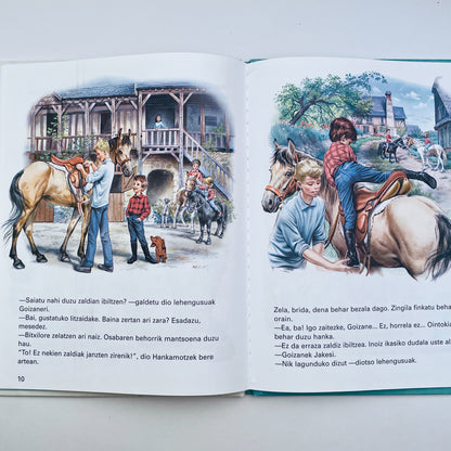 Goizane Zaldiz Ibiltzen (Martine Rides a Horse–Basque)
