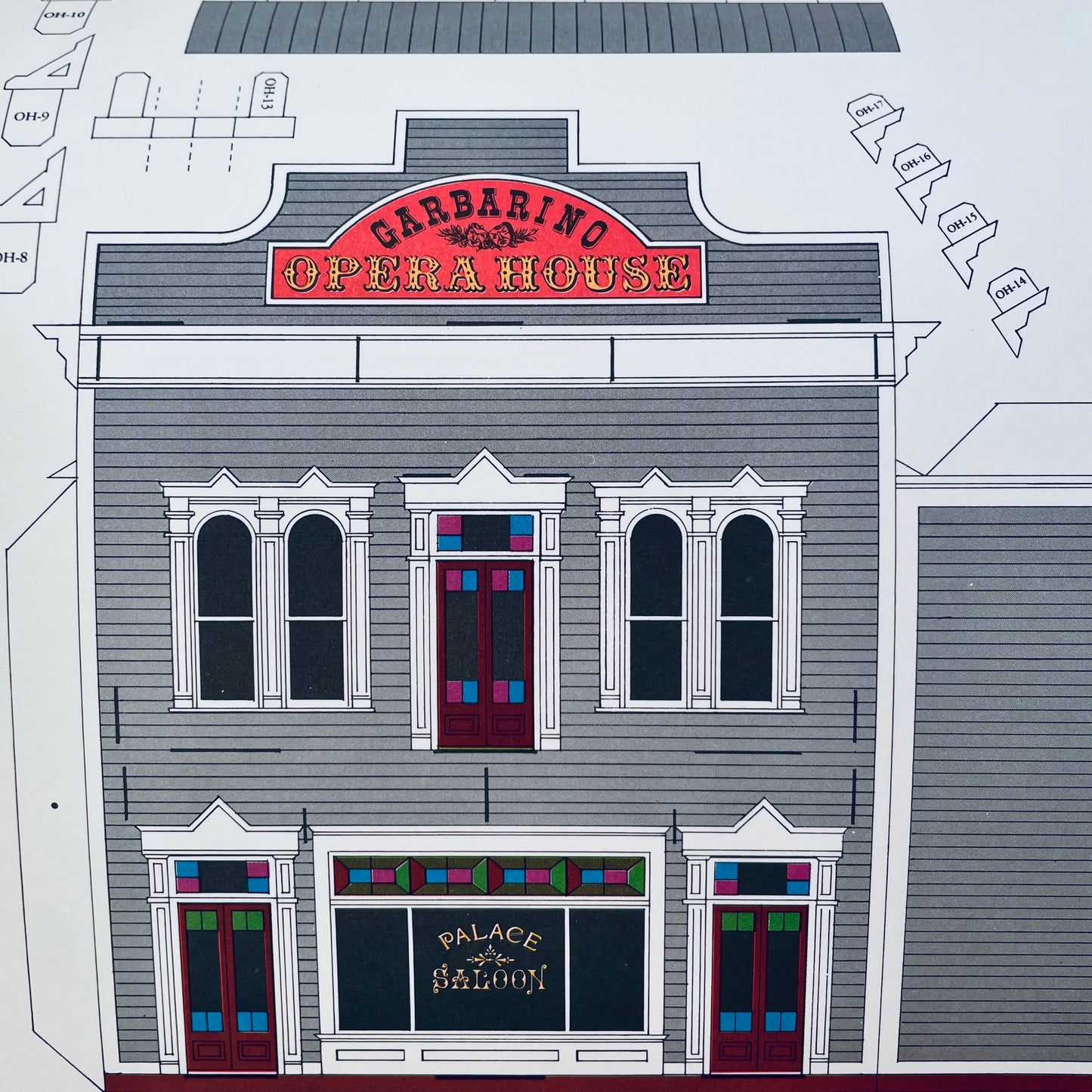 Cut and Assemble a Western Frontier Town