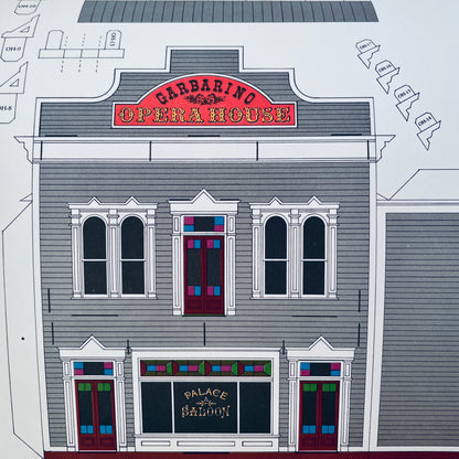 Cut and Assemble a Western Frontier Town