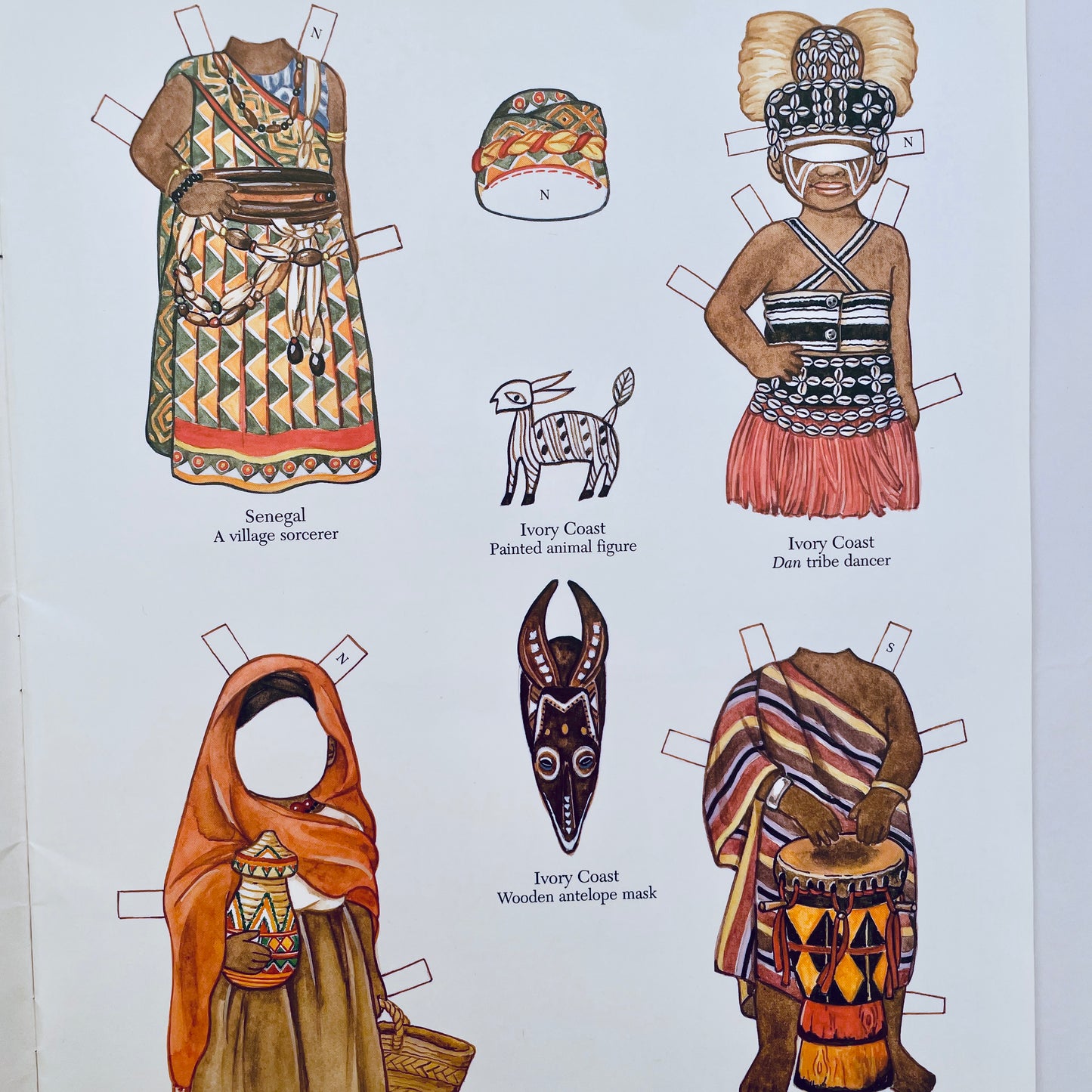 African Girl and Boy Paper Dolls