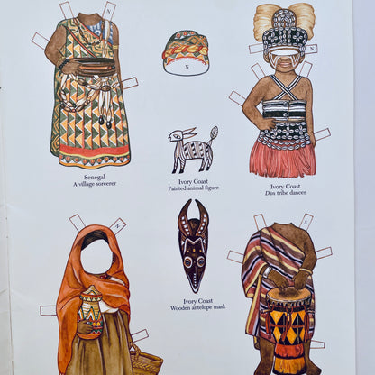 African Girl and Boy Paper Dolls