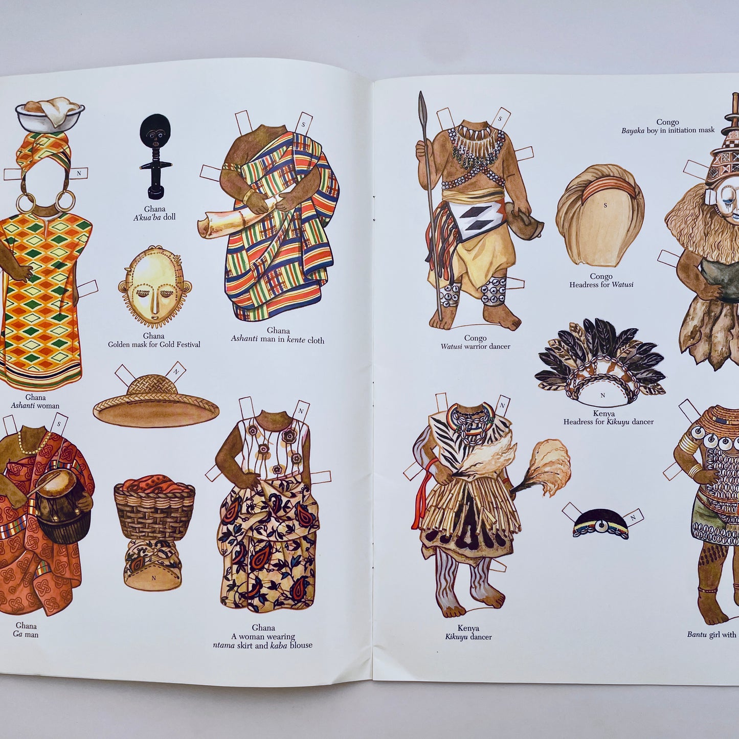 African Girl and Boy Paper Dolls