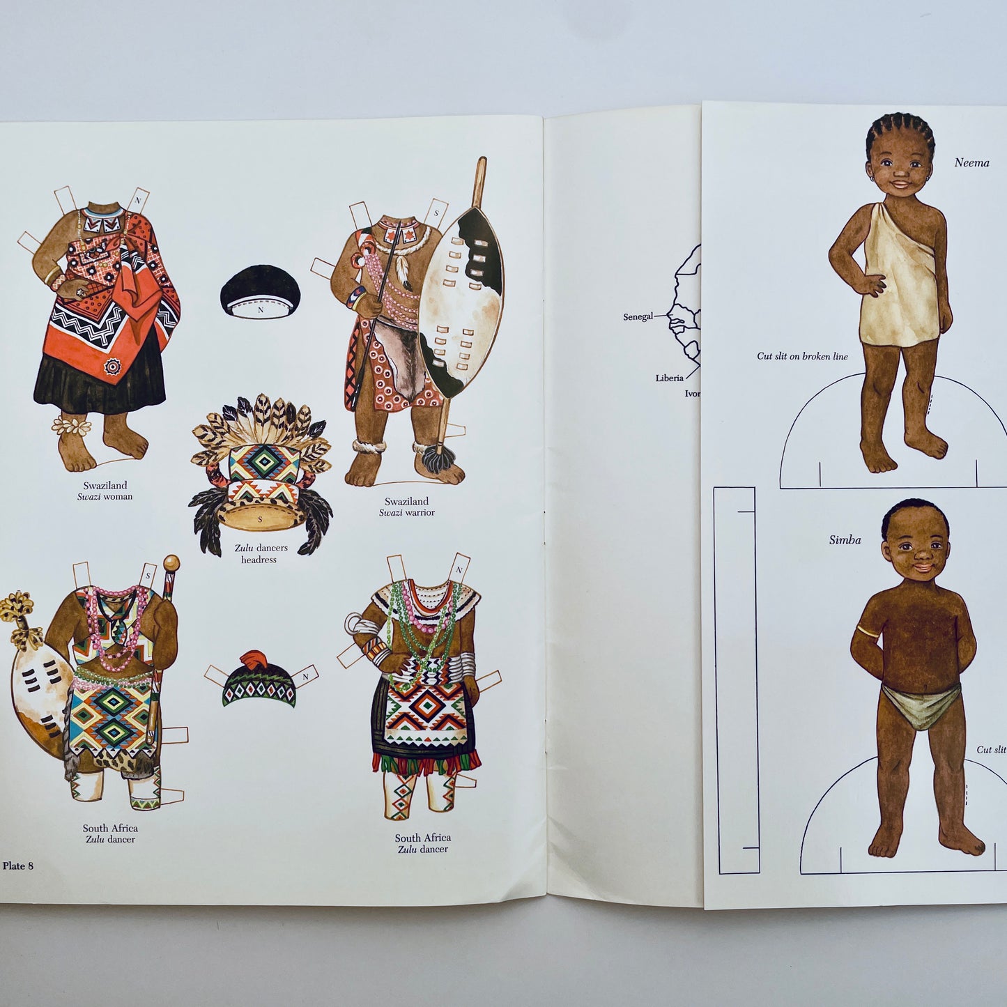 African Girl and Boy Paper Dolls