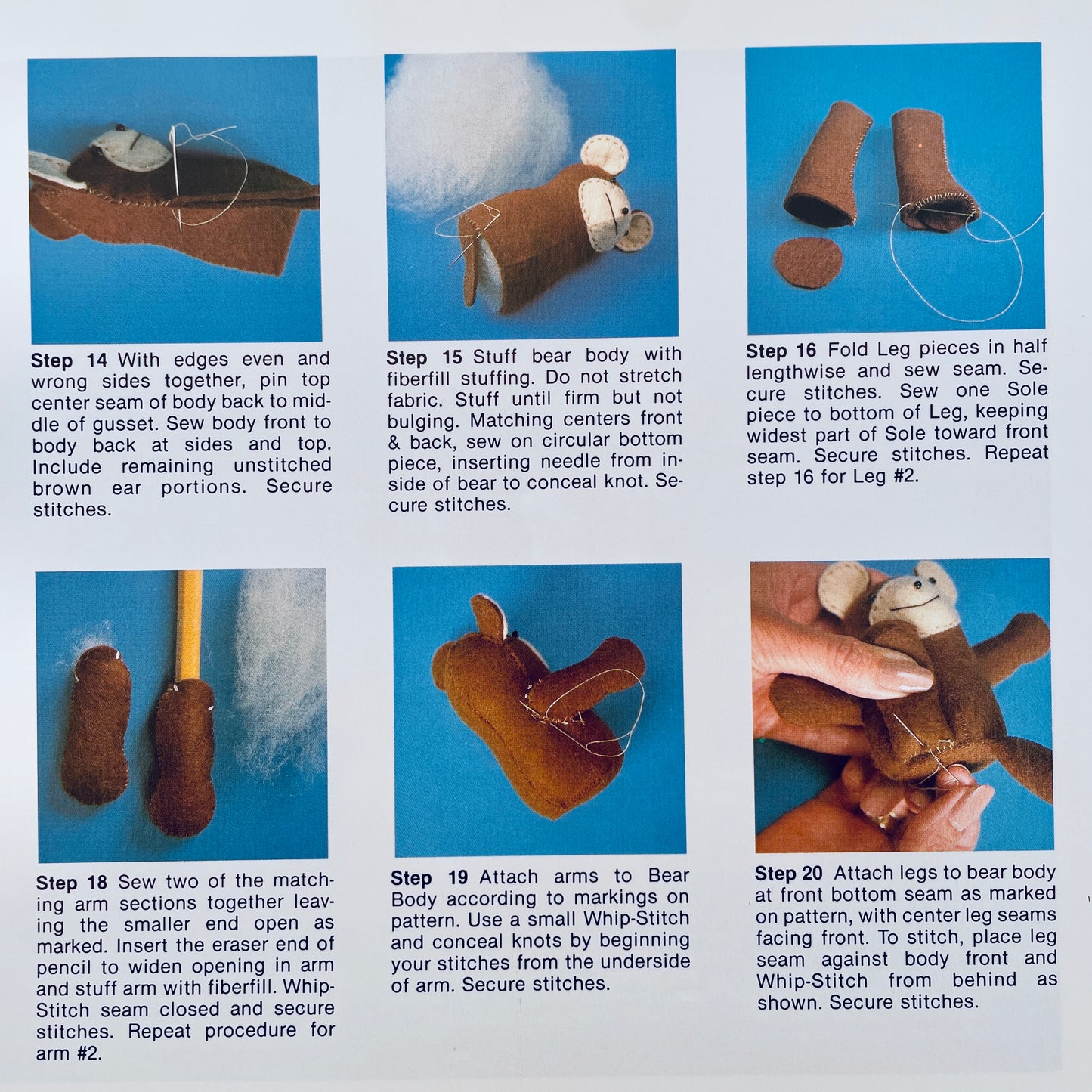 Pocket Size Teddy Bears Sewing Book