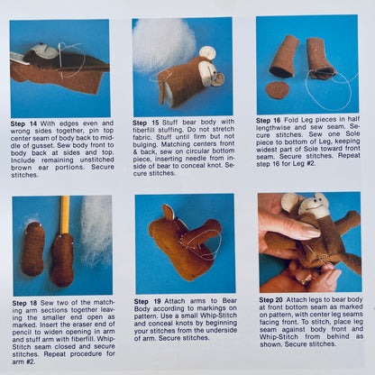 Pocket Size Teddy Bears Sewing Book