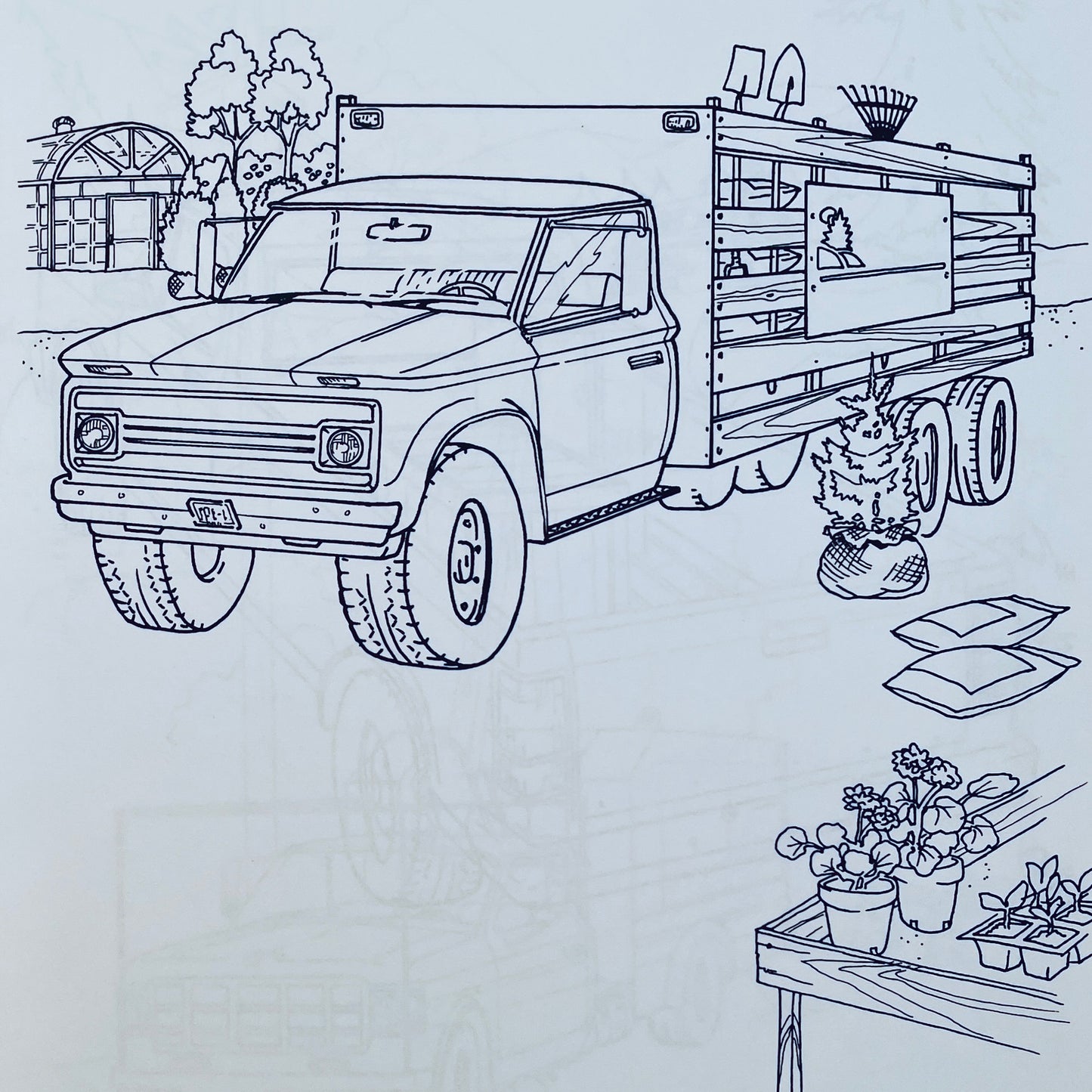 Trucks Coloring Book