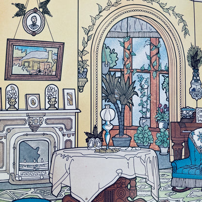 The Victorian House Coloring Book