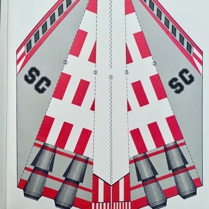 Cut and Fold Paper Spaceships That Fly