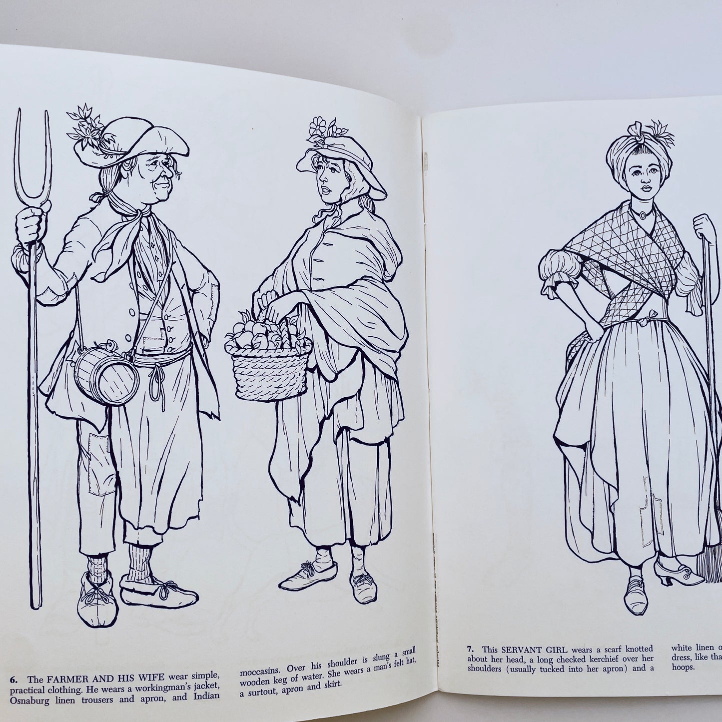 Everyday Dress of the American Colonial Period Coloring Book