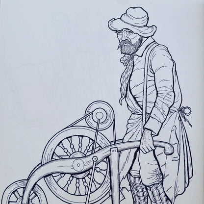 Everyday Dress of the American Colonial Period Coloring Book