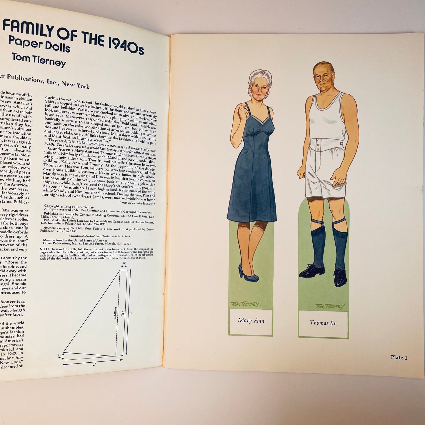 American Family of the 1940s Paper Dolls