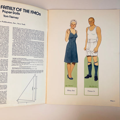 American Family of the 1940s Paper Dolls