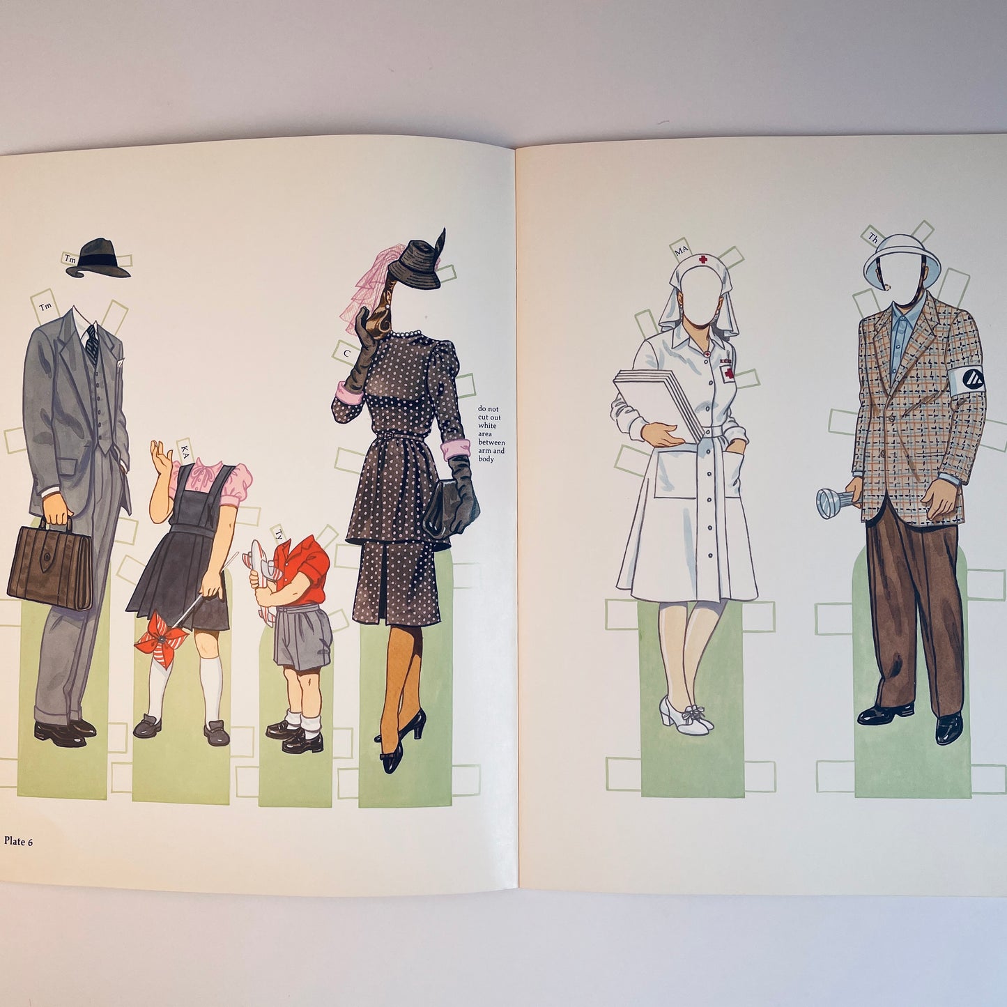 American Family of the 1940s Paper Dolls