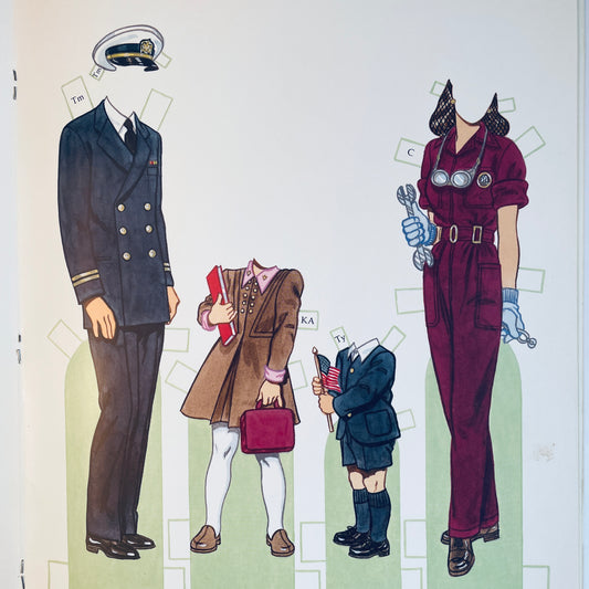 American Family of the 1940s Paper Dolls