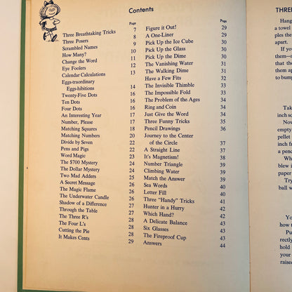 Puzzles, Stunts, Brain Teasers and Tricks from "Tell Me Why"