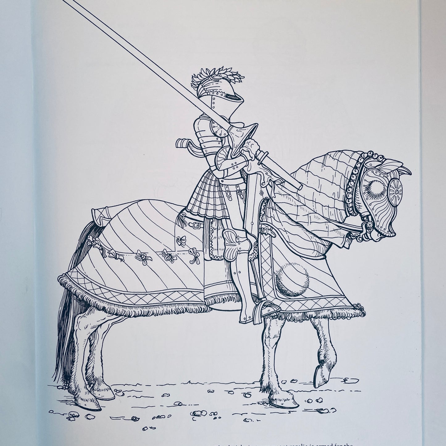 Knights and Armor Coloring Book