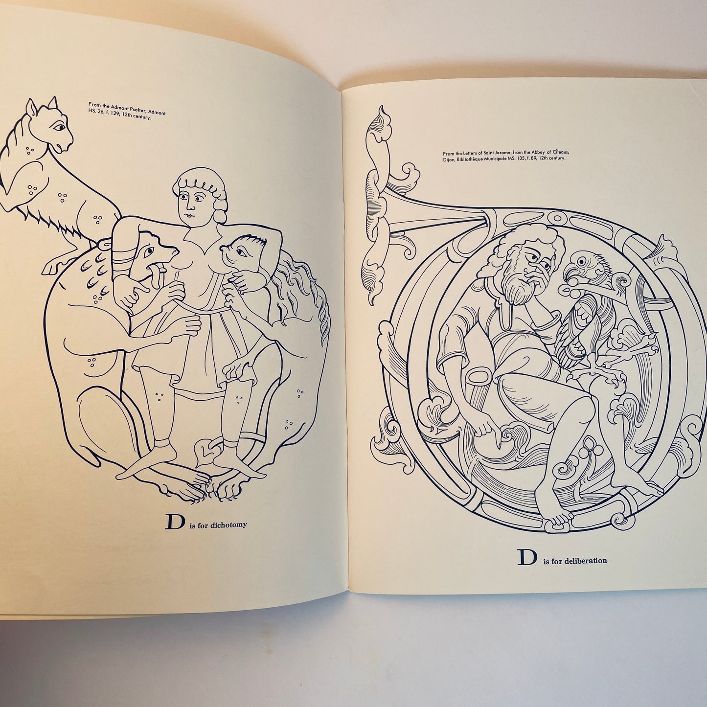 A Medieval Alphabet Coloring Book