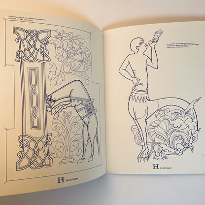A Medieval Alphabet Coloring Book