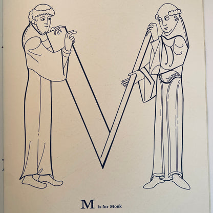 A Medieval Alphabet Coloring Book