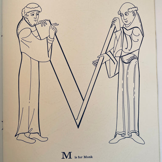 A Medieval Alphabet Coloring Book