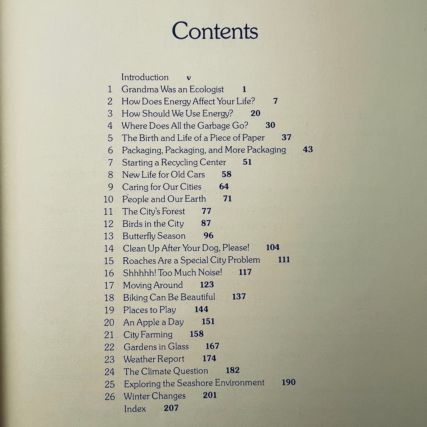 It's Your Environment Things to Think About, Things to Do