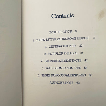 Too Hot to Hoot: Funny Palindrome Riddles
