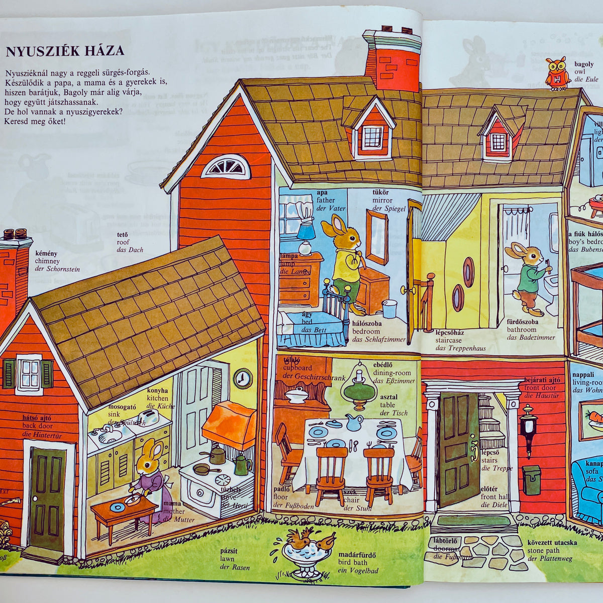 Tesz-Vesz Szotar Richard Scarry (Busytown Dictionary–Hungarian)