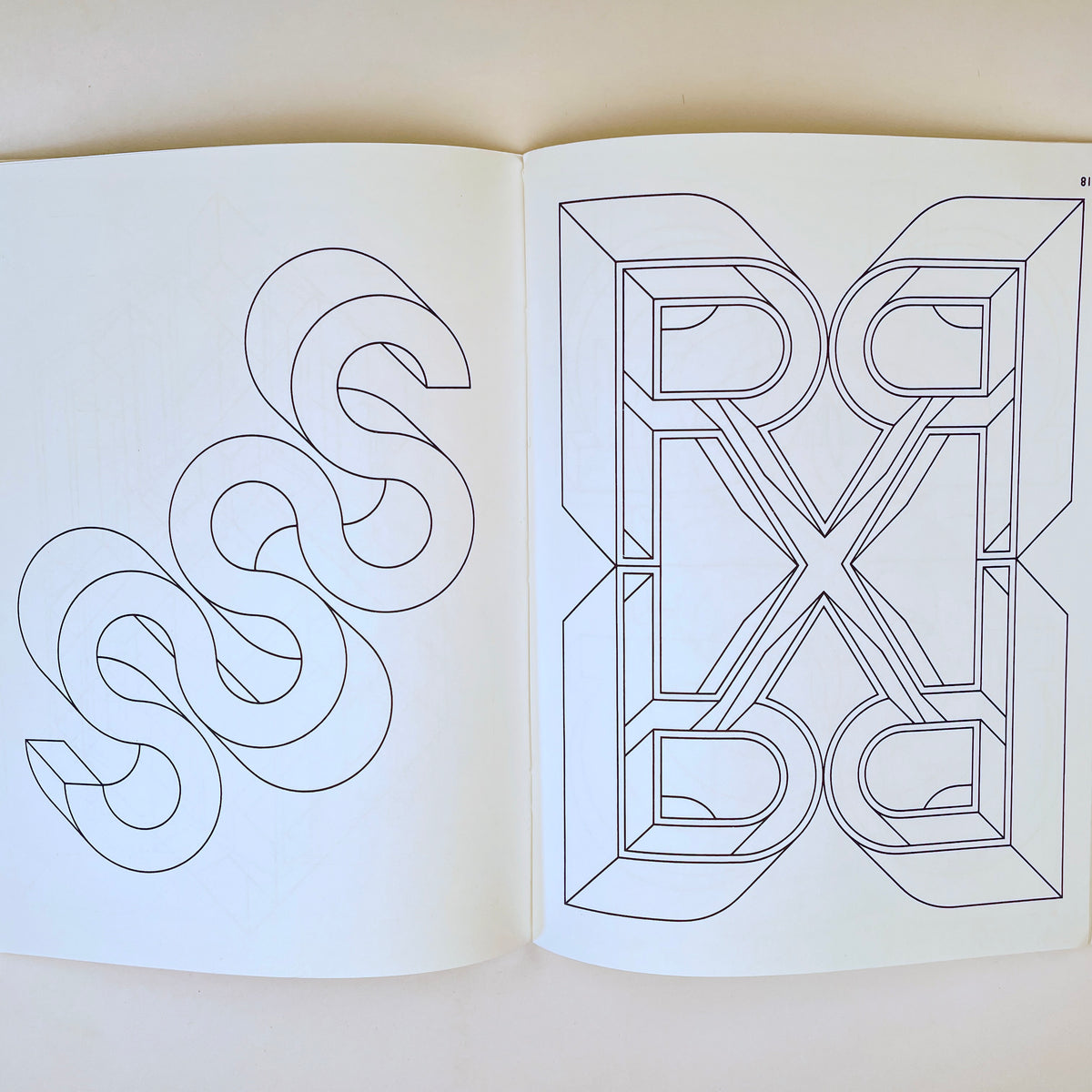The 3-D Alphabet Coloring Book