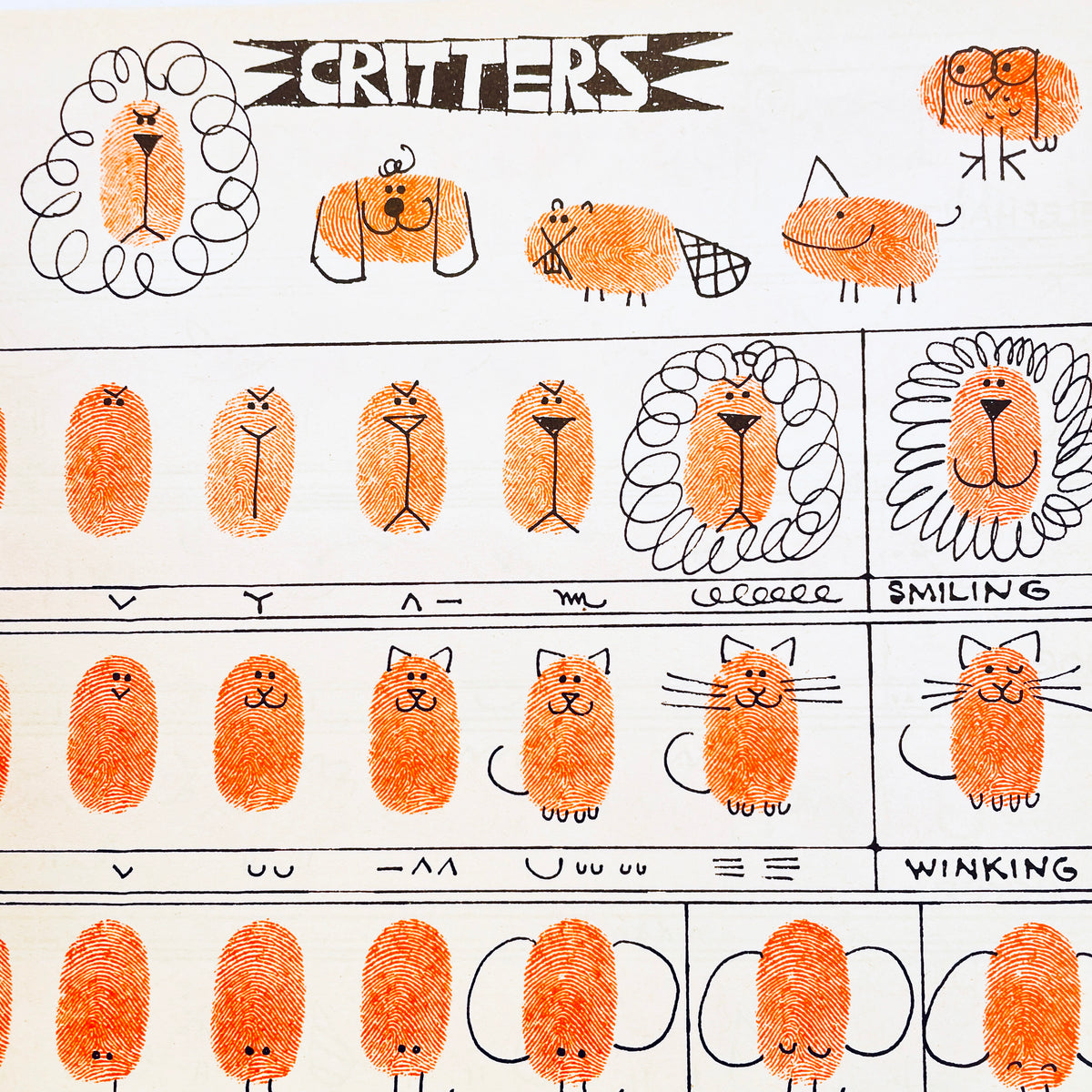 Ed Emberley's Great Thumbprint Drawing Book w/ stamp pad
