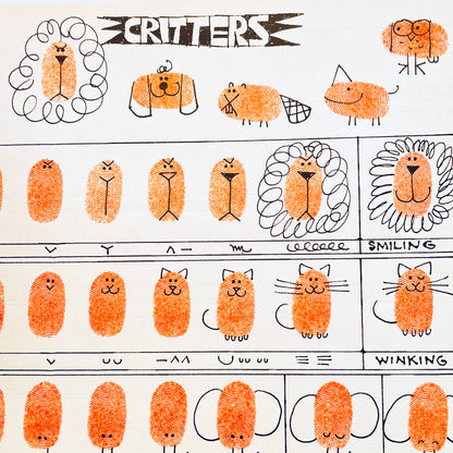 Ed Emberley's Great Thumbprint Drawing Book w/ stamp pad