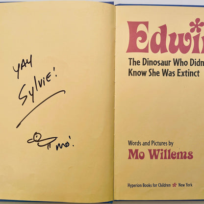 Edwina, the Dinosaur Who Didn't Know She Was Extinct (signed)
