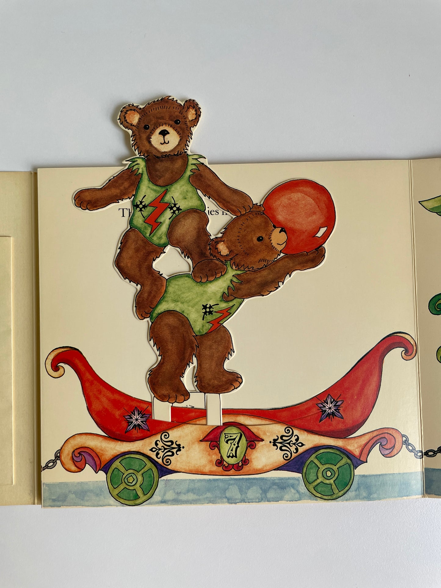 The Moving-Action Teddies Circus Train