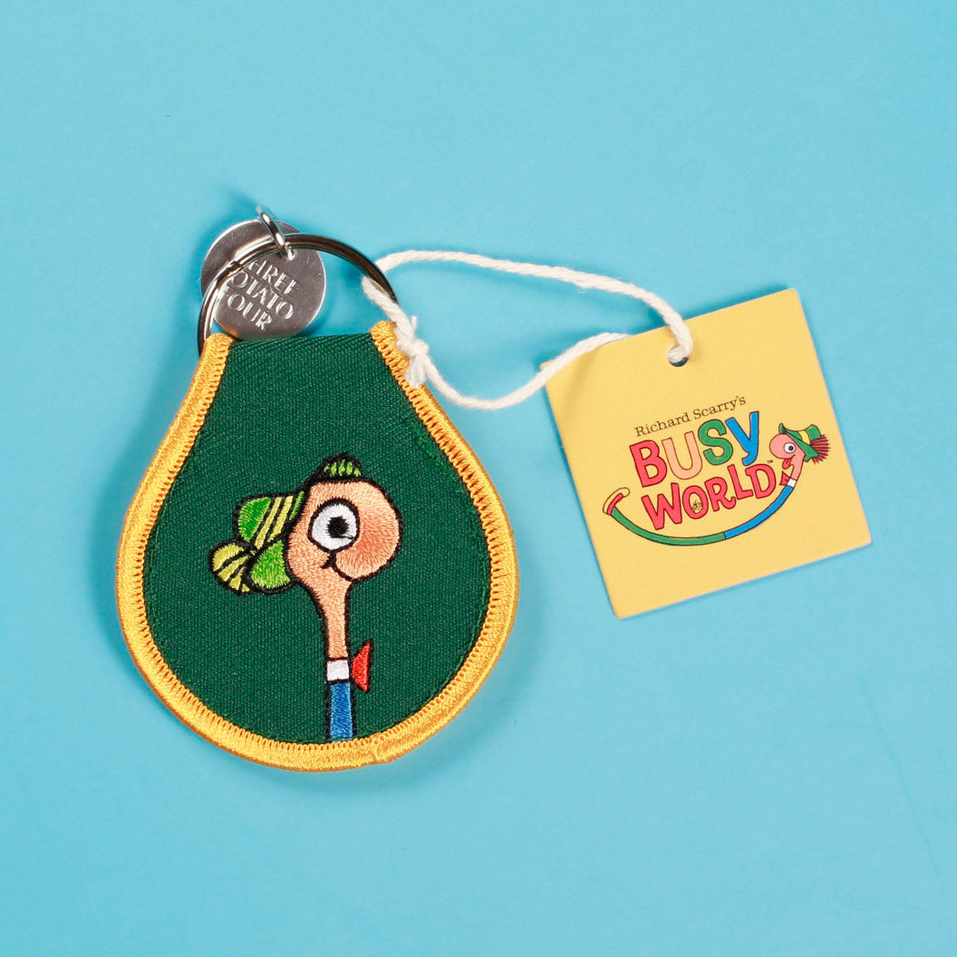 Lowly Worm Patch Keychain