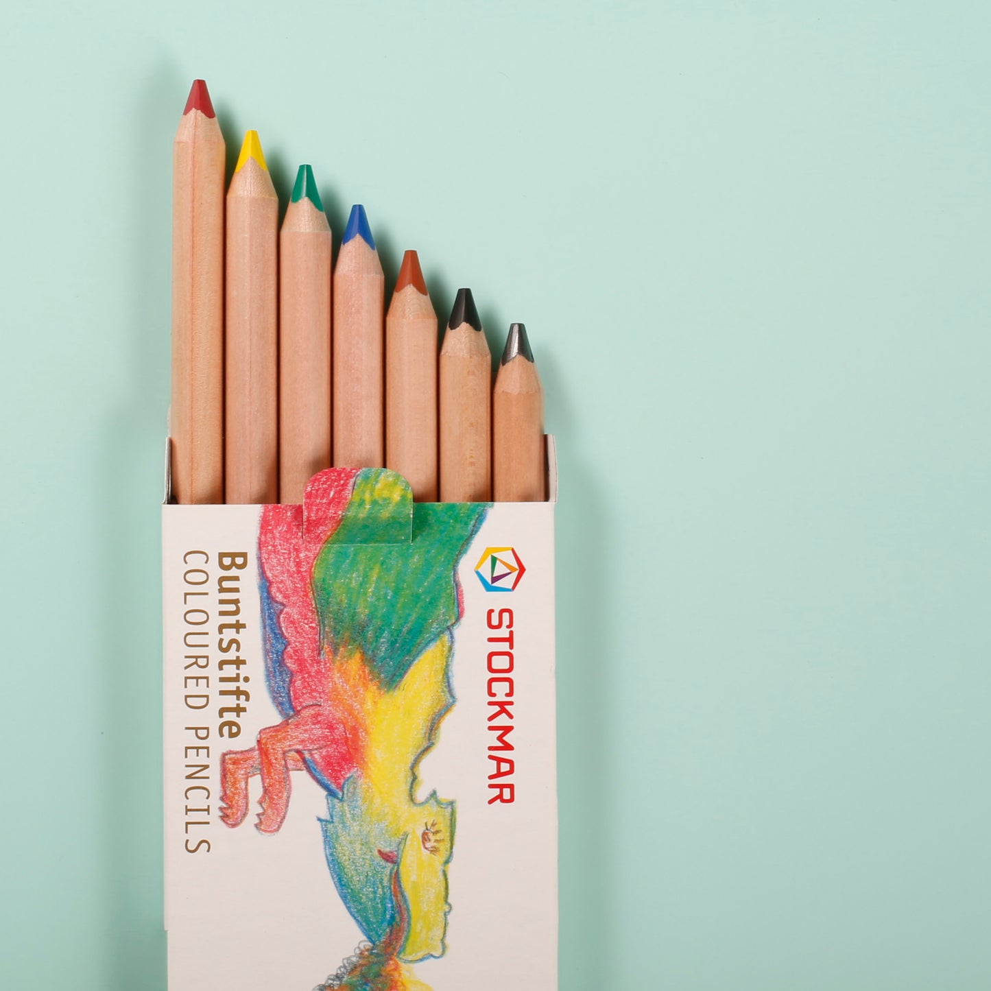 Stockmar Colored Pencils Triangular – 6 Colors + 1 Graphite