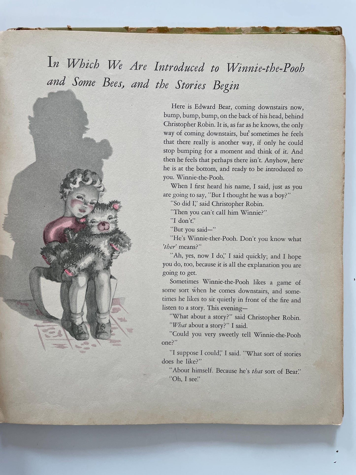RARE 1946 Winnie the Pooh by A.A. Milne, illustrations by Helen Page