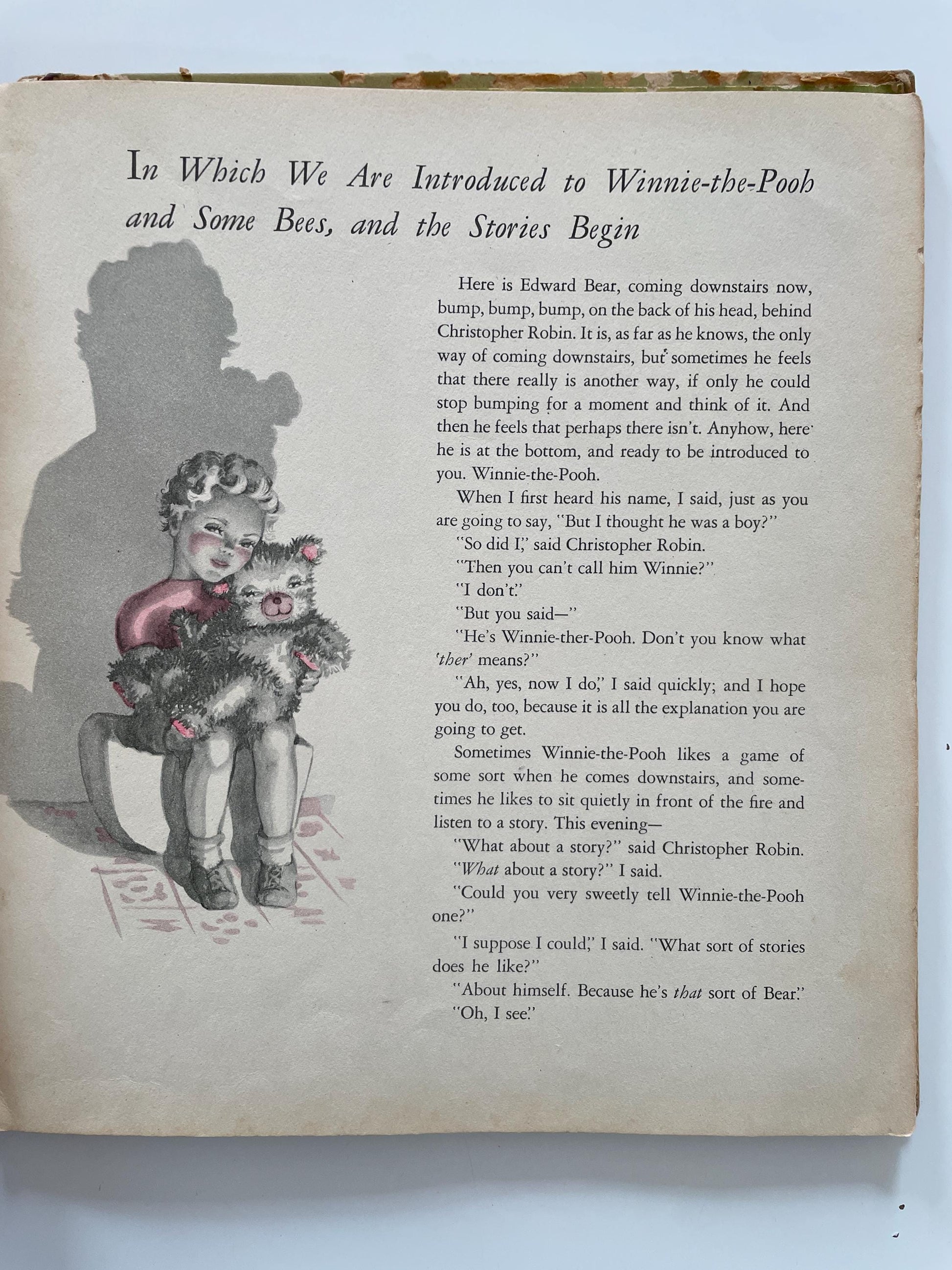 RARE 1946 Winnie the Pooh by A.A. Milne, illustrations by Helen Page