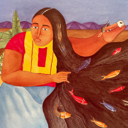 Spanish-English copy of The Woman Who Outshone the Sun; La Mujer Que Brillaba Aún Más que el sol by Alejandro Martinez