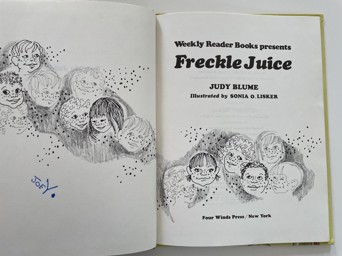 Freckle Juice by Judy Blume, illustrated by Sonia O. Lisker
