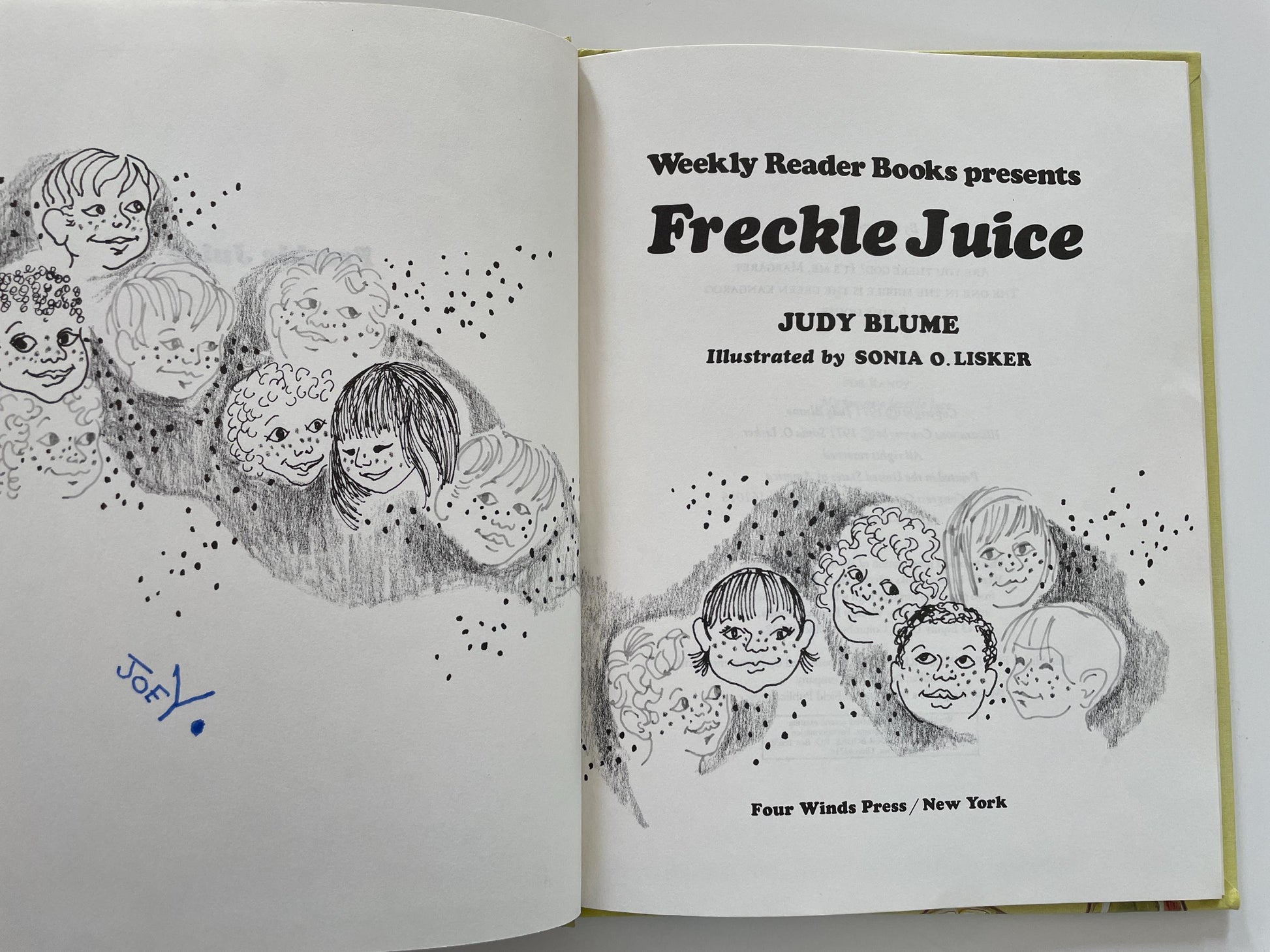 Freckle Juice by Judy Blume, illustrated by Sonia O. Lisker