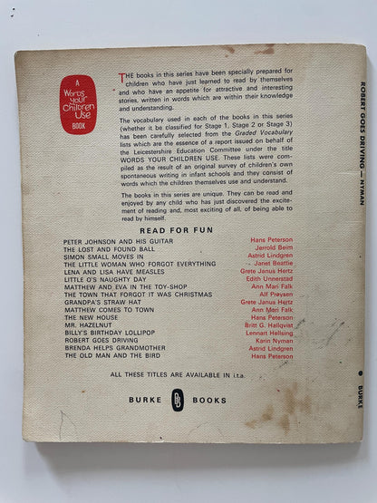 RARE Robert Goes Driving by Karin Nyman, illustrated by Ylva Kallstrom